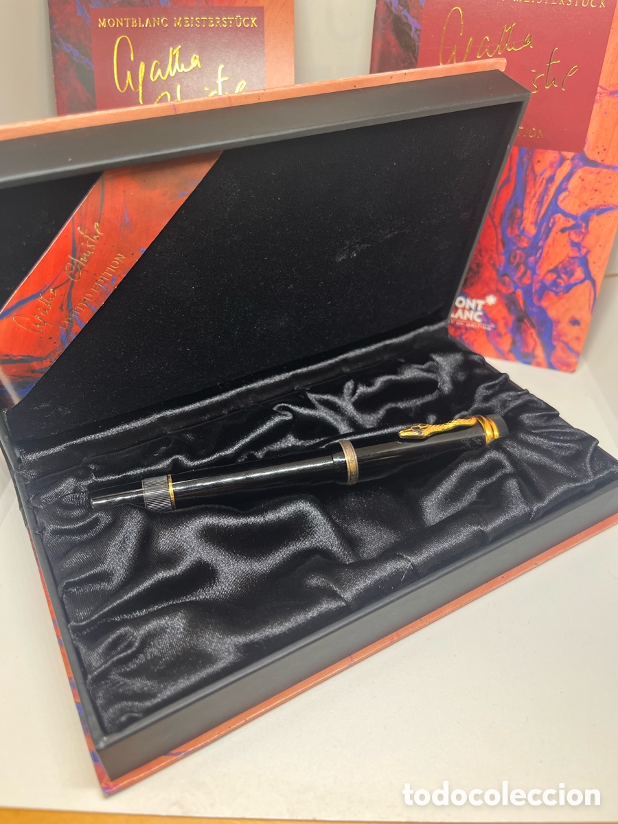 Plumas estilogr&aacute;ficas antiguas: Montblanc Meisterst&uuml;ck Agatha Christie Limited Edition 4810 Fountain Pen 18K