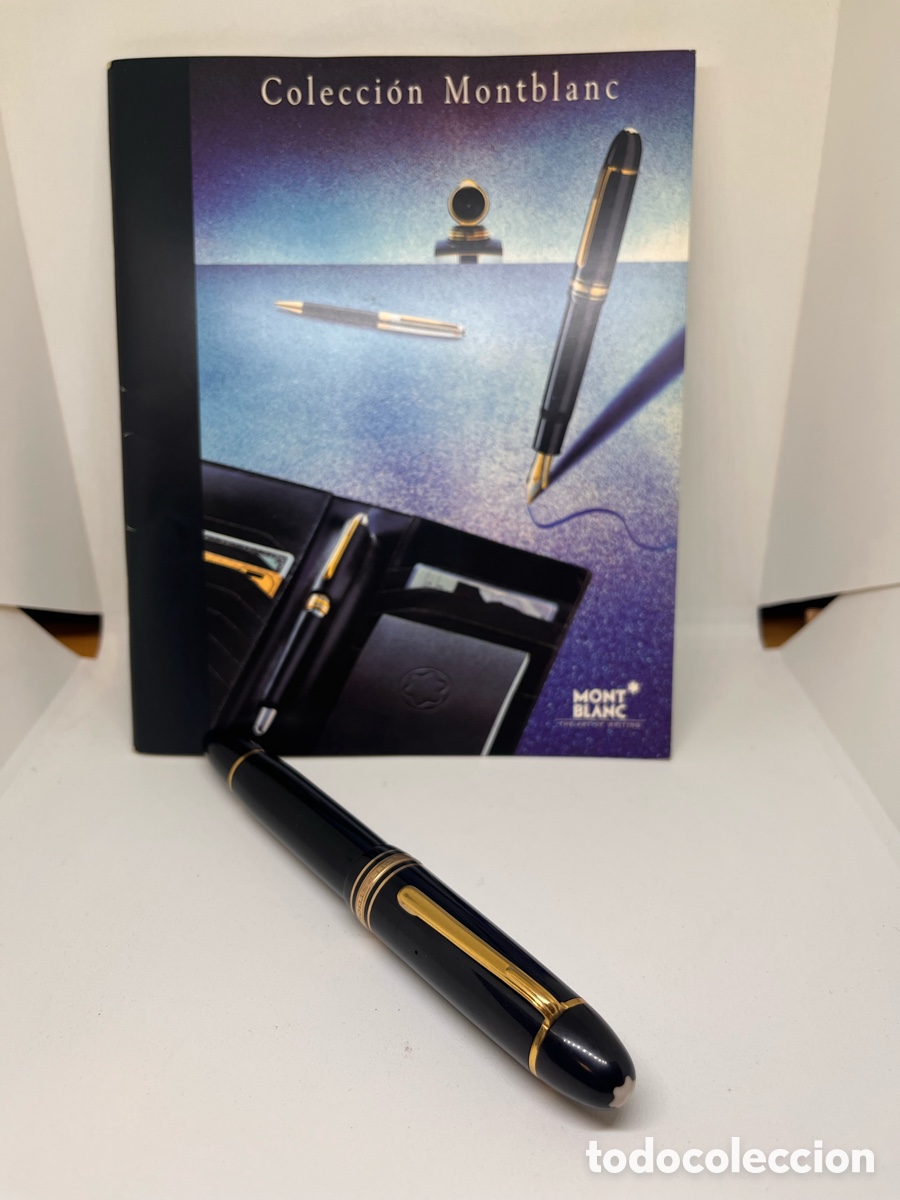 Plumas estilogr&aacute;ficas antiguas: Montblanc Meisterst&uuml;ck 149 Fountain Pen 18K Gold Nib Classic Black Germany