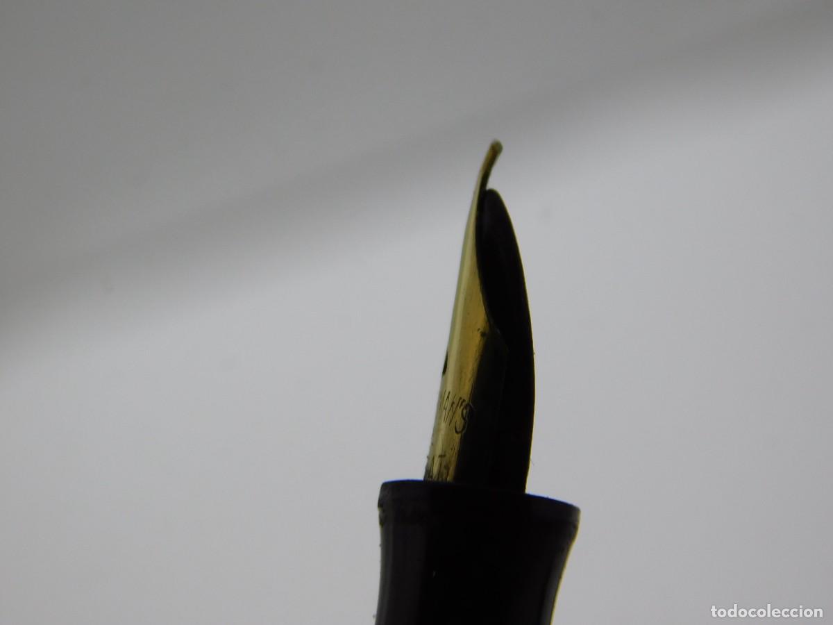 Plumas estilogr&aacute;ficas antiguas: PLUMA WATERMAN - PLUM&Iacute;N ORO - Foto 7
