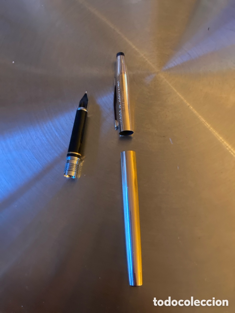 Plumas estilogr&aacute;ficas antiguas: Gross con Plumin de oro 14cts - Foto 5
