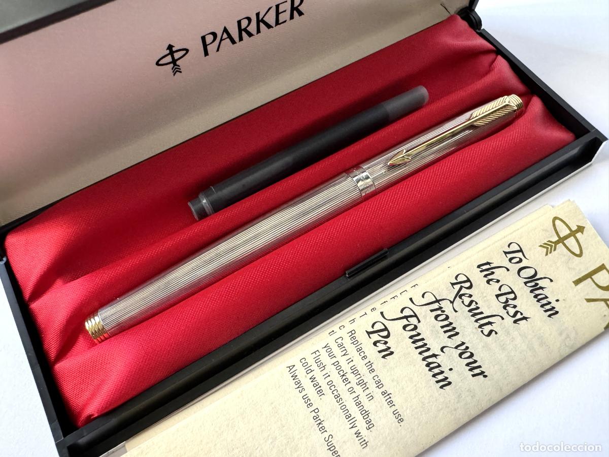 Plumas estilogr&aacute;ficas antiguas: PARKER 75 ACERO Y ORO, ESTILOGRAFICA PLUMIN DE ORO 14KT, MADE IN FRANCE