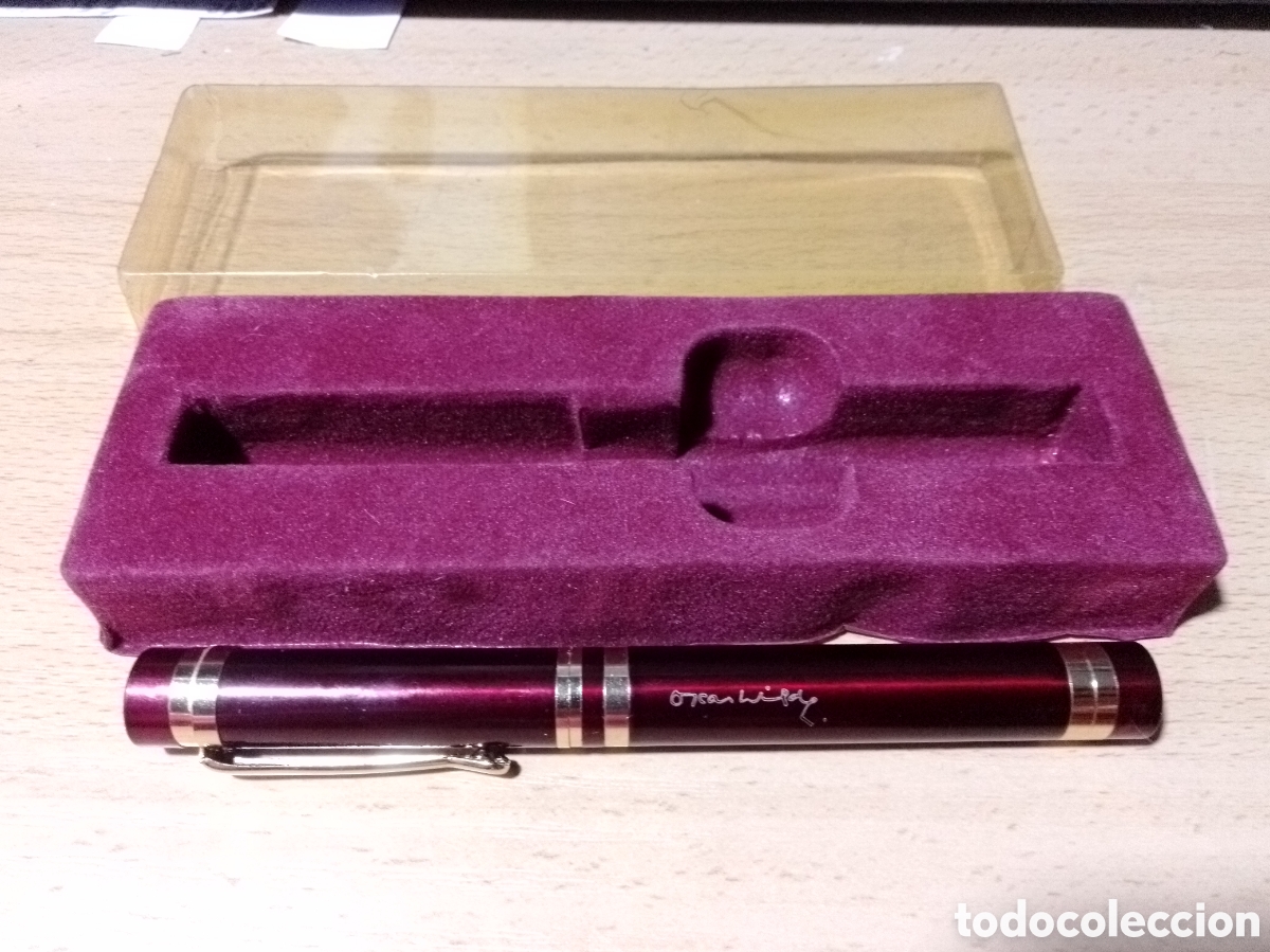 Plumas estilogr&aacute;ficas antiguas: PLUMA ESTILOGR&Aacute;FICA DE LA COLECCI&Oacute;N HOMENAJE A GRANDES AUTORES OSCAR WILDE