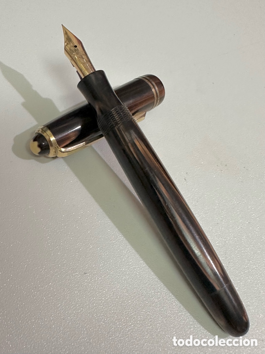 Plumas estilogr&aacute;ficas antiguas: Pluma estilogr&aacute;fica Montblanc vintage 246 G circa 1946 54 alemania