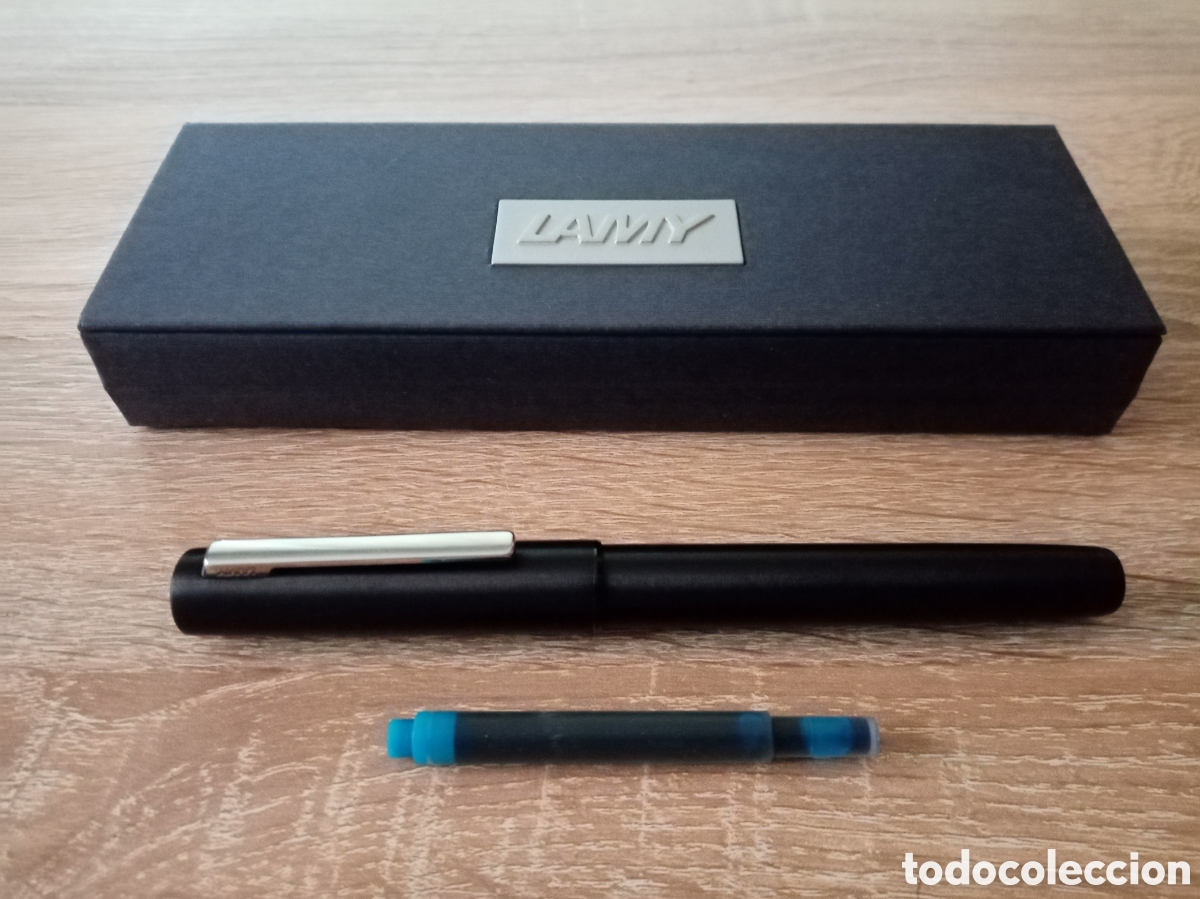 Plumas estilogr&aacute;ficas antiguas: PLUMA LAMY AION NEGRA, PUNTO F