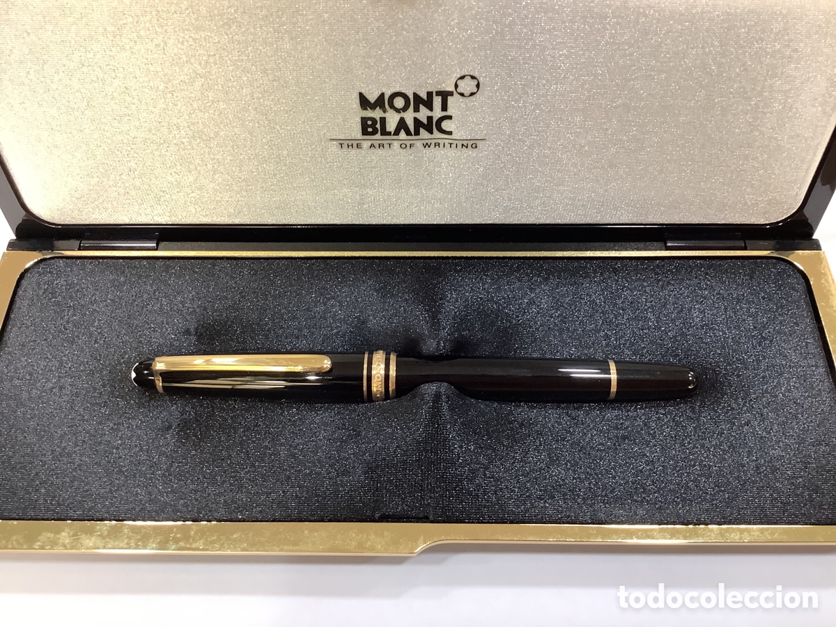 Plumas estilogr&aacute;ficas antiguas: Pluma estilogr&aacute;fica Montblanc a estrenar estuche original