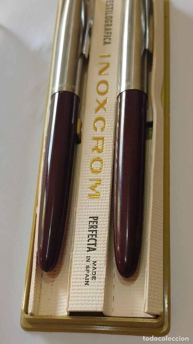 Plumas estilogr&aacute;ficas antiguas: Stylo plume collection inoxcrom 1960