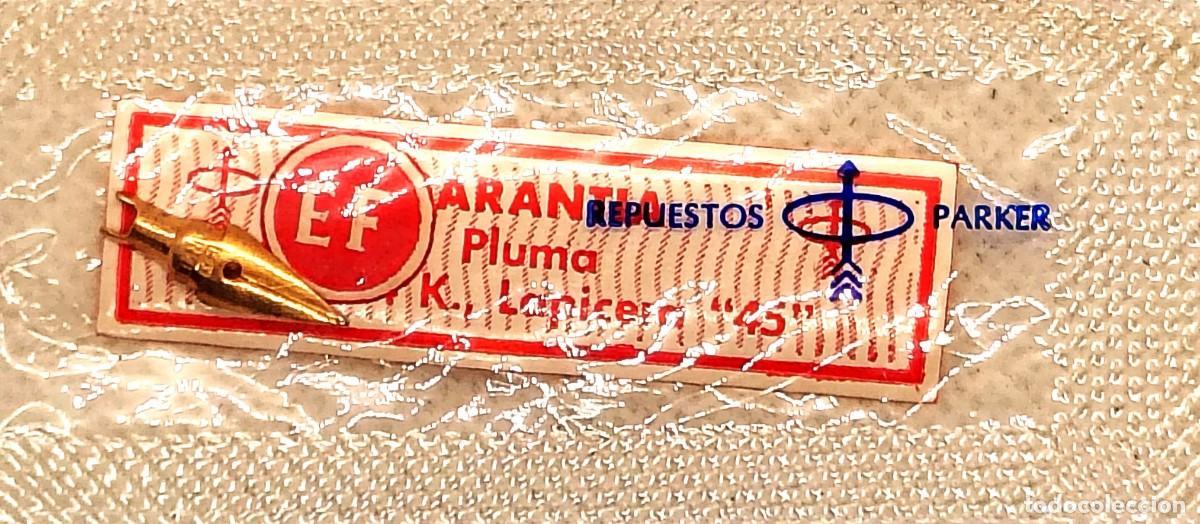 Plumas estilogr&aacute;ficas antiguas: PARKER - PLUMILLA DE REPUESTO PARKER 45 - (A) - VINTAGE - ORO 14 K. - PUNTA ENTRE FINA - NUEVA