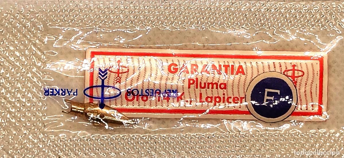 Plumas estilogr&aacute;ficas antiguas: PARKER - PLUMILLA DE REPUESTO PARKER 45 - (A) - VINTAGE - ORO 14 K. - PUNTA FINA - NUEVA EN ENVASE