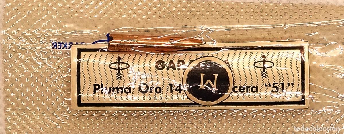 Plumas estilogr&aacute;ficas antiguas: PARKER - PLUMILLA DE REPUESTO PARKER 51 - (A) - VINTAGE - ORO 14 K. - PUNTA MEDIANA - NUEVA EN ENVAS
