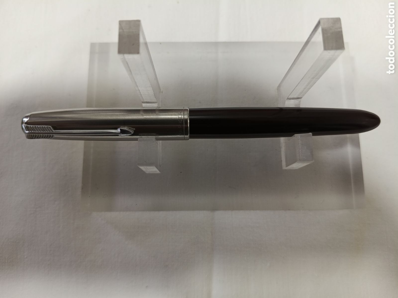 Plumas estilogr&aacute;ficas antiguas: PLUMA PARKER 51 MK III VERSION DEMI BURGUNDY. (1950). BOTON CARGA AEROMETRICO