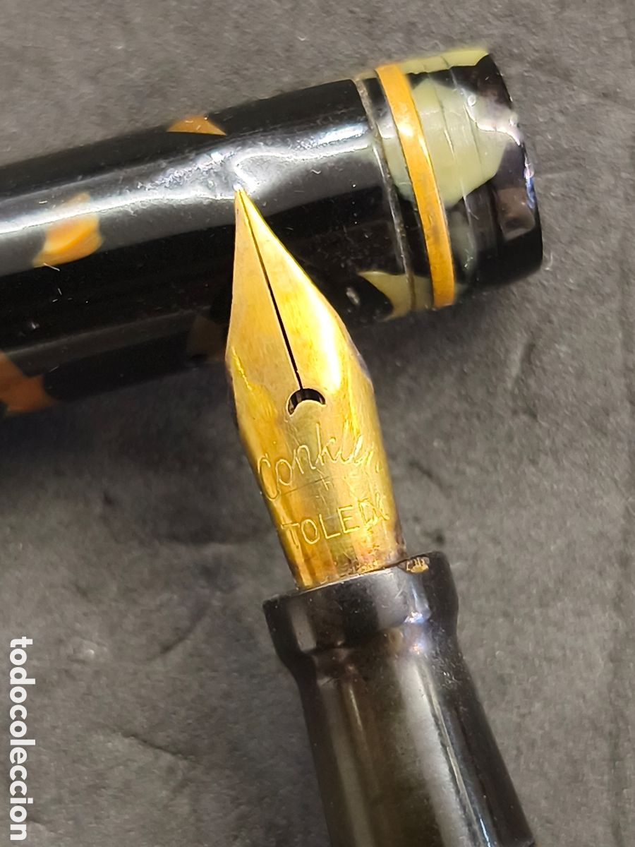 Plumas estilogr&aacute;ficas antiguas: Pluma Conklin toledo - Foto 2