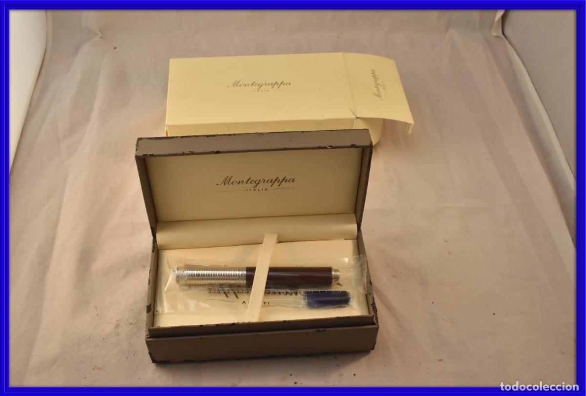 Plumas estilogr&aacute;ficas antiguas: Pluma italiana Montegrappa a estrenar en su estuche original
