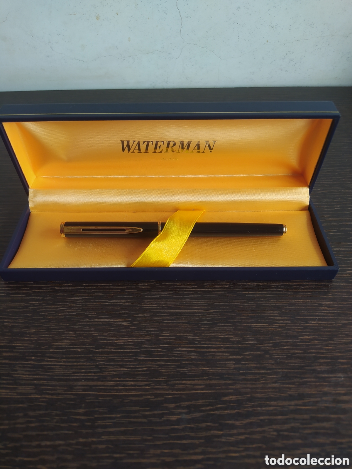 Plumas estilogr&aacute;ficas antiguas: Pluma estilogr&aacute;fica waterman plum&iacute;n de oro