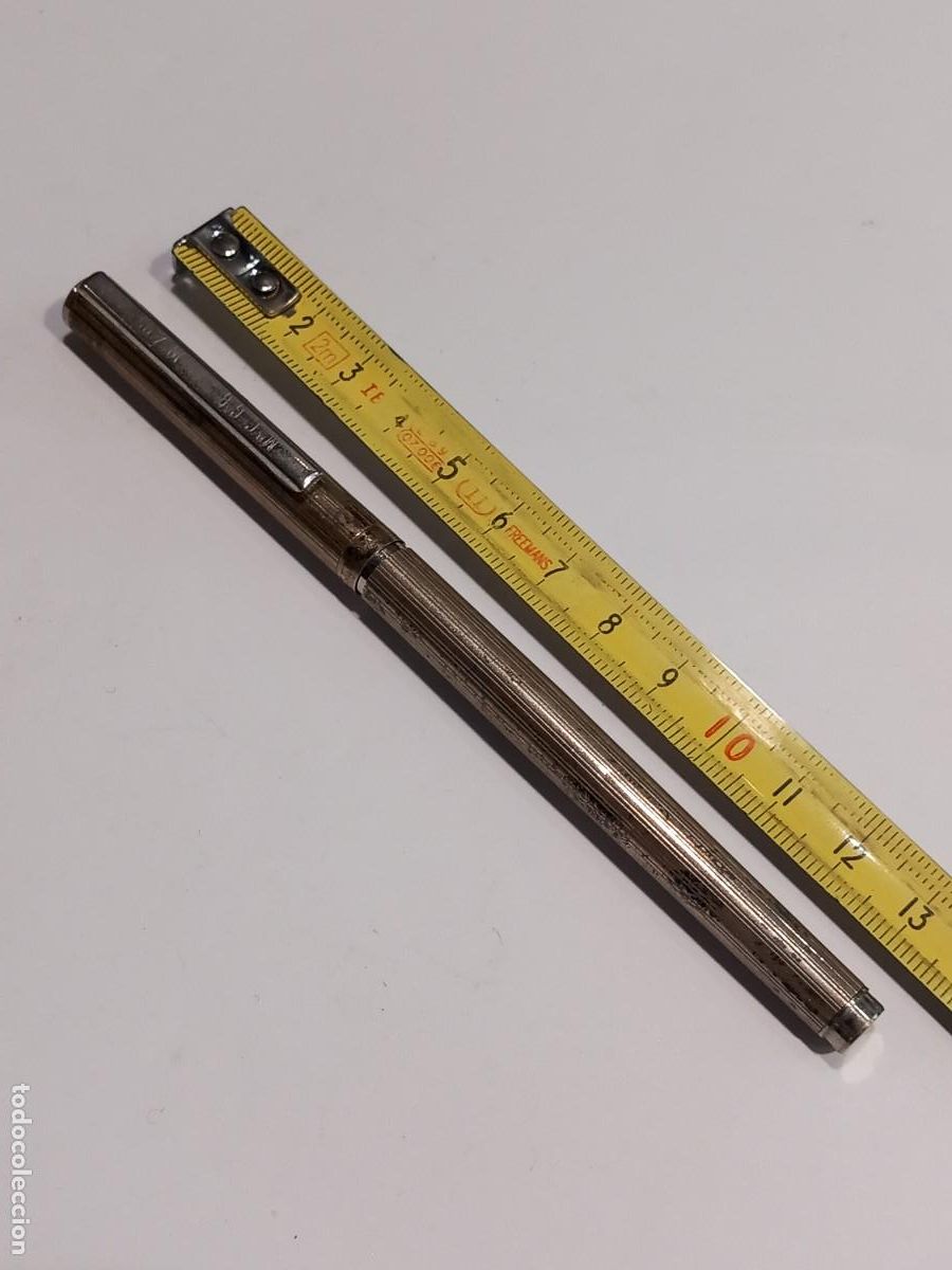 Plumas estilogr&aacute;ficas antiguas: VILLE D&acute;ARGENT PLUMA ESTILOGR&Aacute;FICA DE PLATA CONTRASTE 925 PLUMIN GERMANY (G)