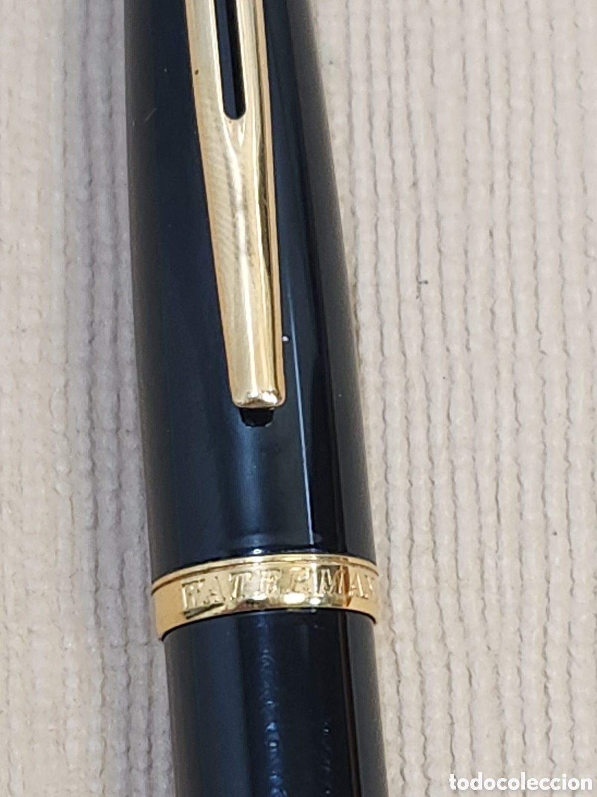Plumas estilogr&aacute;ficas antiguas: Pluma waterman punta de oro 18 k - Foto 2