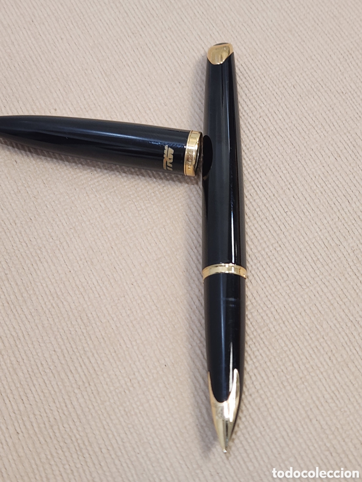 Plumas estilogr&aacute;ficas antiguas: Pluma waterman punta de oro 18 k - Foto 5