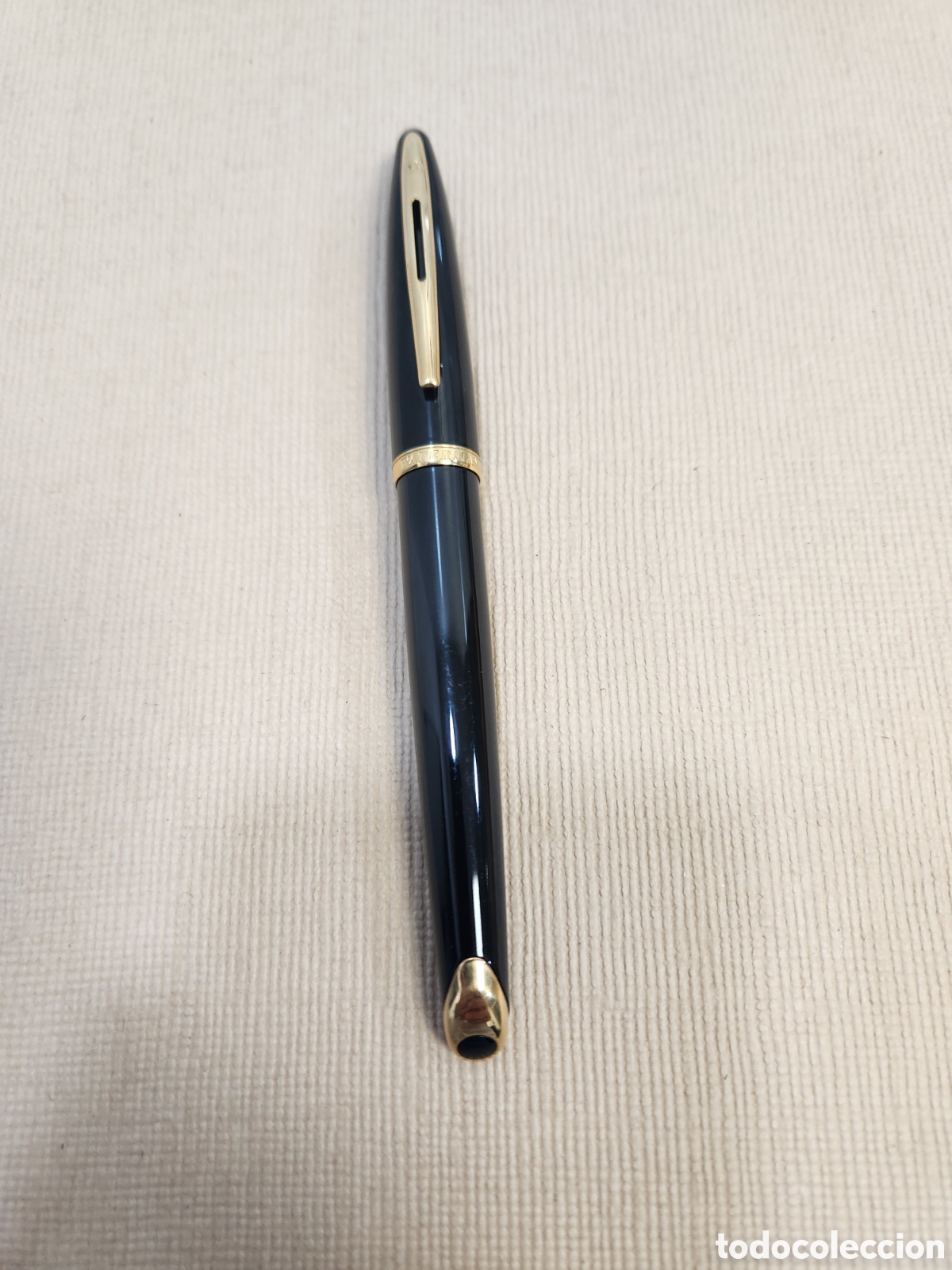 Plumas estilogr&aacute;ficas antiguas: Pluma waterman punta de oro 18 k