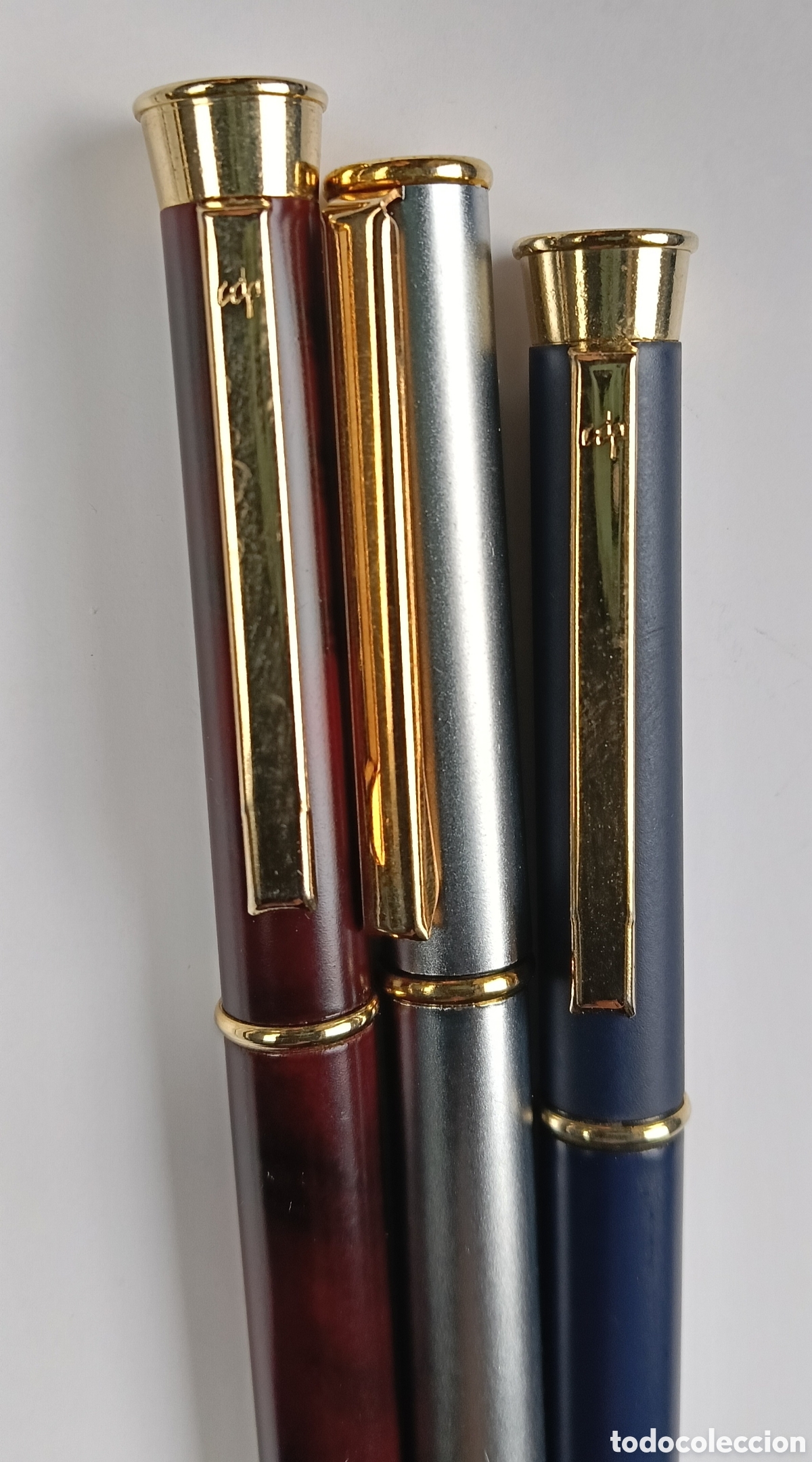 Plumas estilogr&aacute;ficas antiguas: Lote de 3 plumas estilograficas CDP - Foto 2