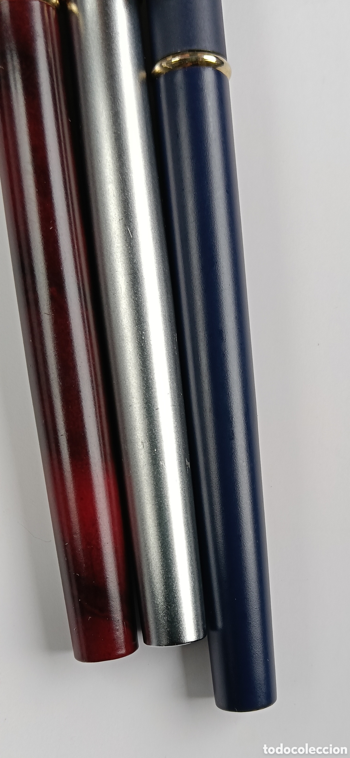 Plumas estilogr&aacute;ficas antiguas: Lote de 3 plumas estilograficas CDP