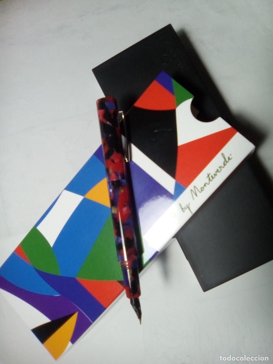 Plumas estilogr&aacute;ficas antiguas: Estilogr&aacute;fica Monteverde, impecable