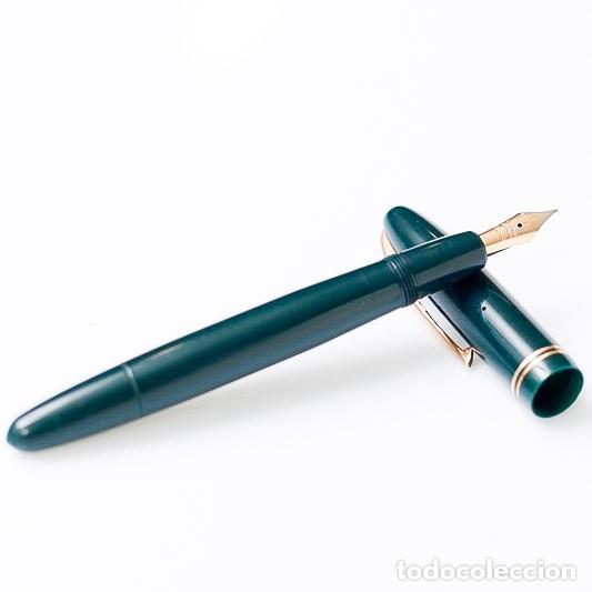 Plumas estilogr&aacute;ficas antiguas: ANTIGUA ESTILOGR&Aacute;FICA MALLAT PARIS &ldquo;INTEGRAL&rdquo; &ndash; PLUM&Iacute;N ORO 14K &ndash; FRANCIA &ndash; ART D&Eacute;CO &ndash; A&Ntilde;OS 30/40