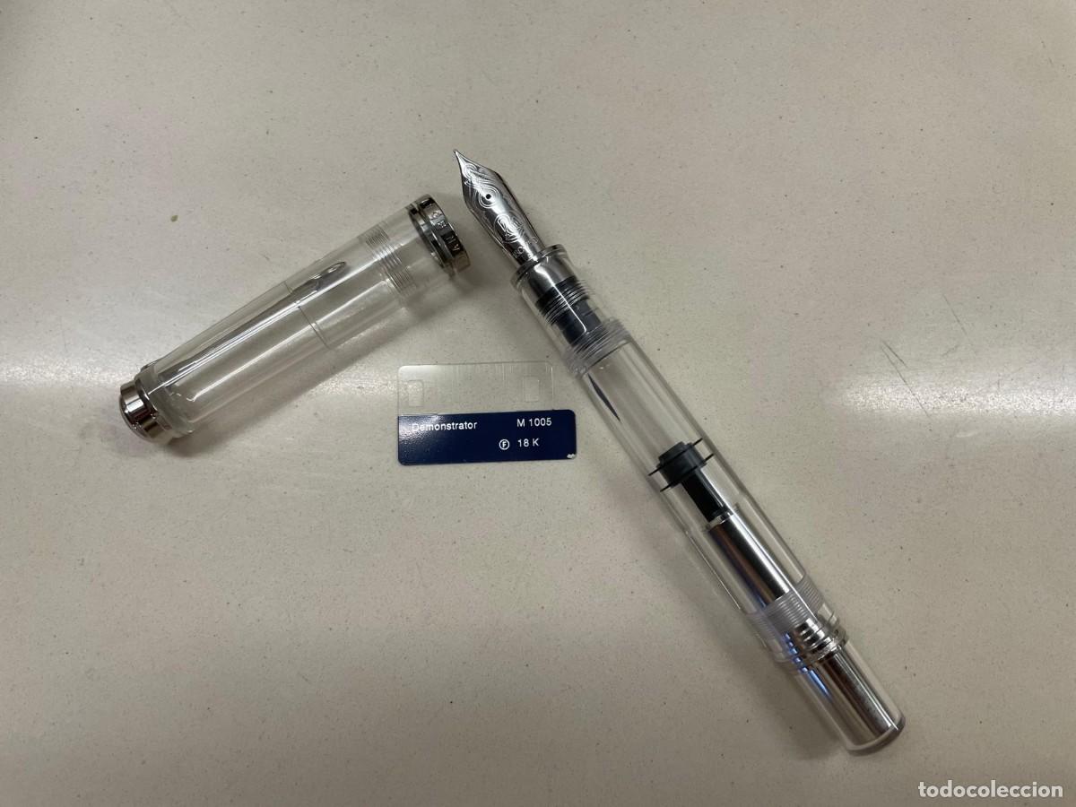 Plumas estilogr&aacute;ficas antiguas: Pelikan M1005 Demonstrator &ndash; Punta 18K