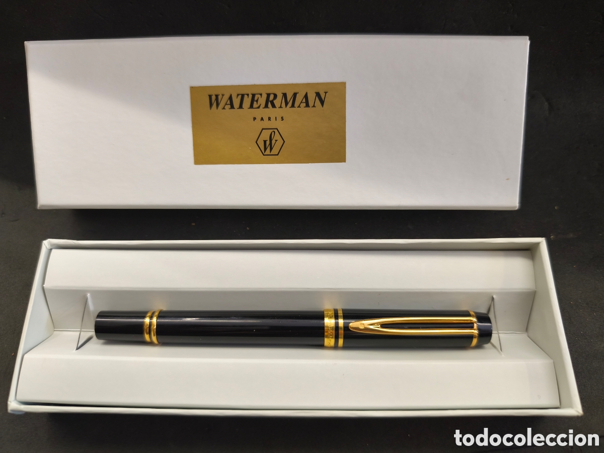 Plumas estilogr&aacute;ficas antiguas: Pluma waterman Ideal plumin oro 18k