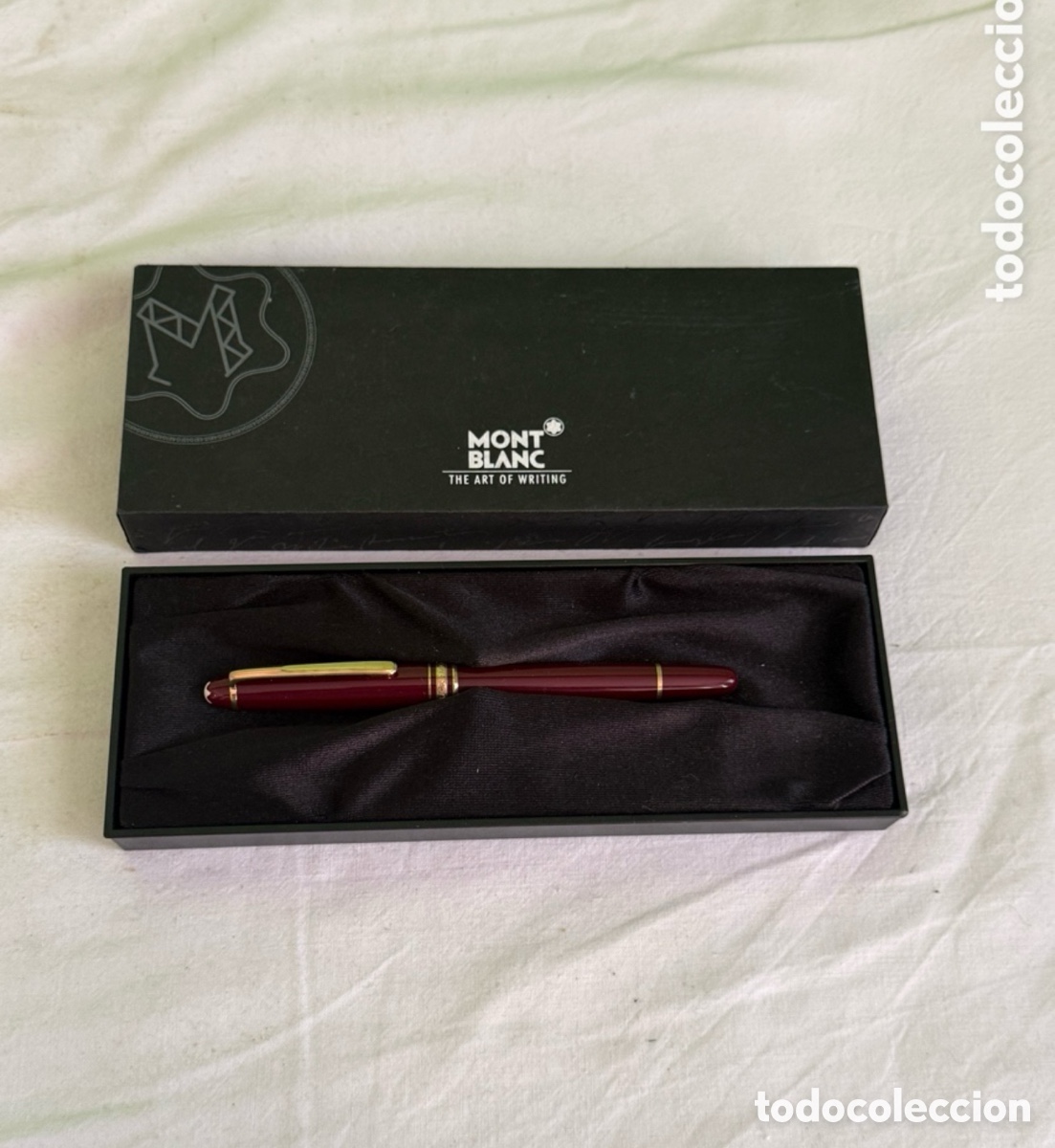 Plumas de tinta permanente antigas: MONTBLANC PLUMA ESTILOGR&Aacute;FICA BURDEOS MEISTERST&Uuml;CK ORIGINAL CON CAJA PLUM&Iacute;N ORIGINAL