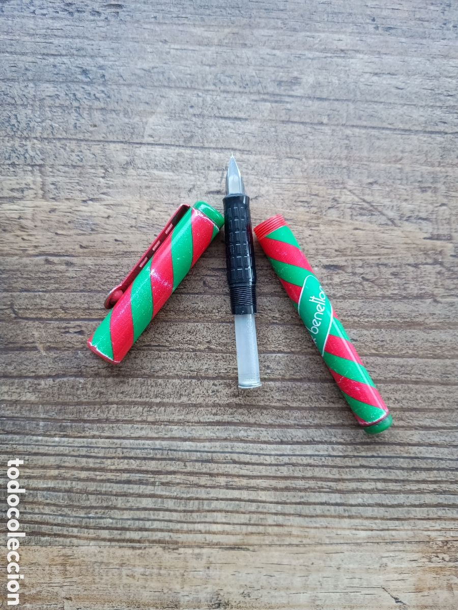 Plumas estilogr&aacute;ficas antiguas: PLUMA ESTILOGR&Aacute;FICA BENETTON - Foto 2