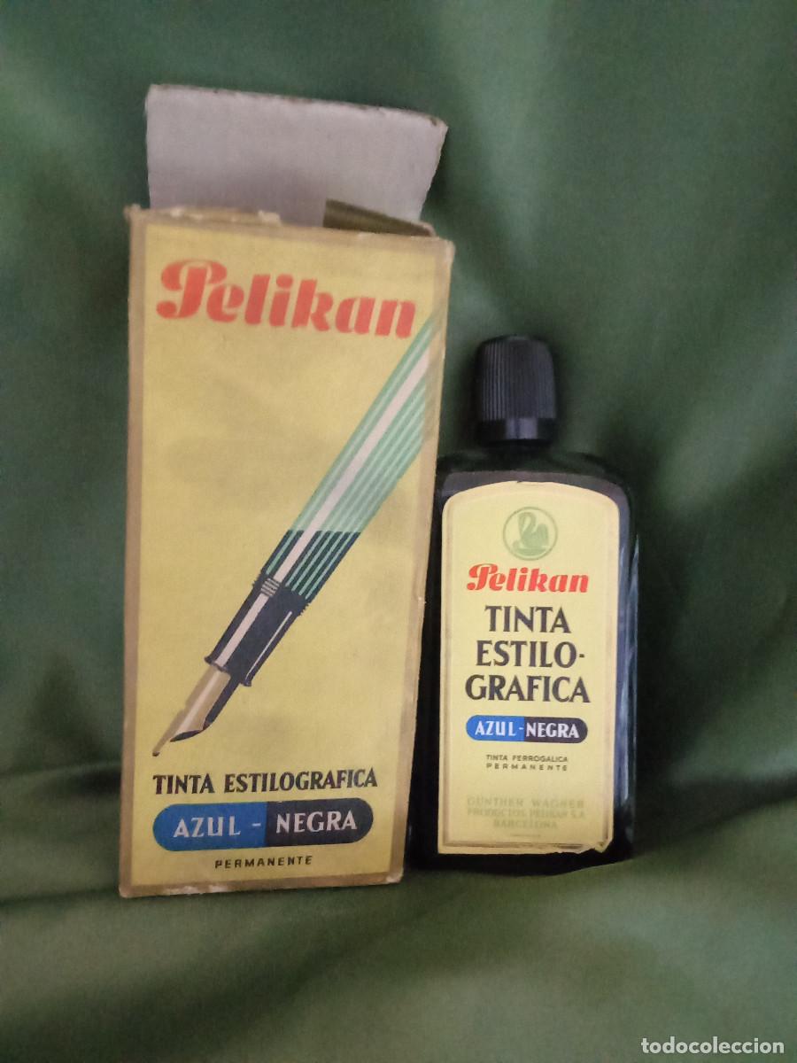 Plumas estilogr&aacute;ficas antiguas: TINTA PARA ESTILOGRAFICA **PELIKAN** BOTE REPONER..... REF...... DATO
