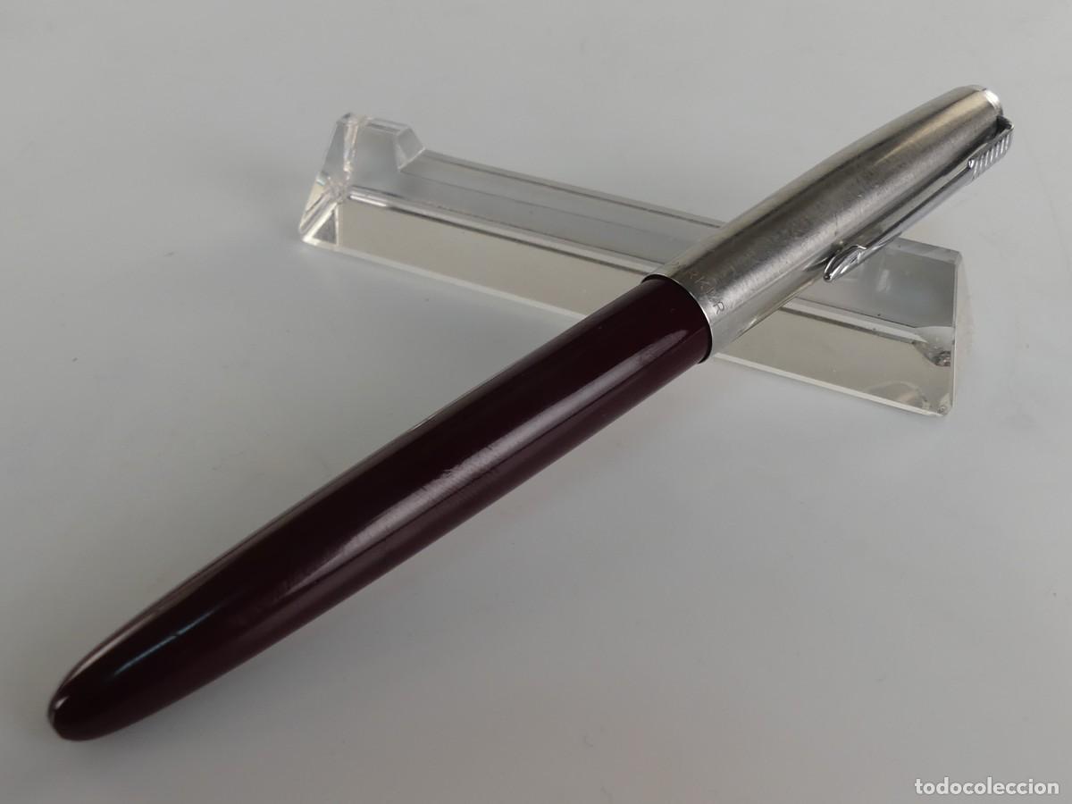 Penne stilografiche antiche: PLUMA ESTILOGRAFICA PARKER 21 MADE IN U.S.A. TAPON CROMADO OBJETO DE COLECCI&Oacute;N