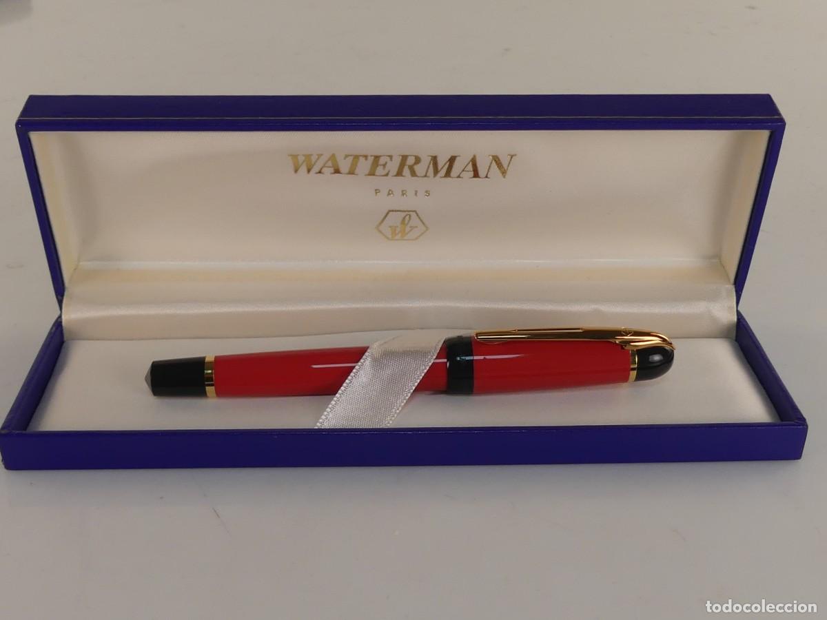 Plumas de tinta permanente antigas: BONITA PLUMA ESTILOGRAFICA MARCA WATERMAN FRANCIA CON ESTUCHE