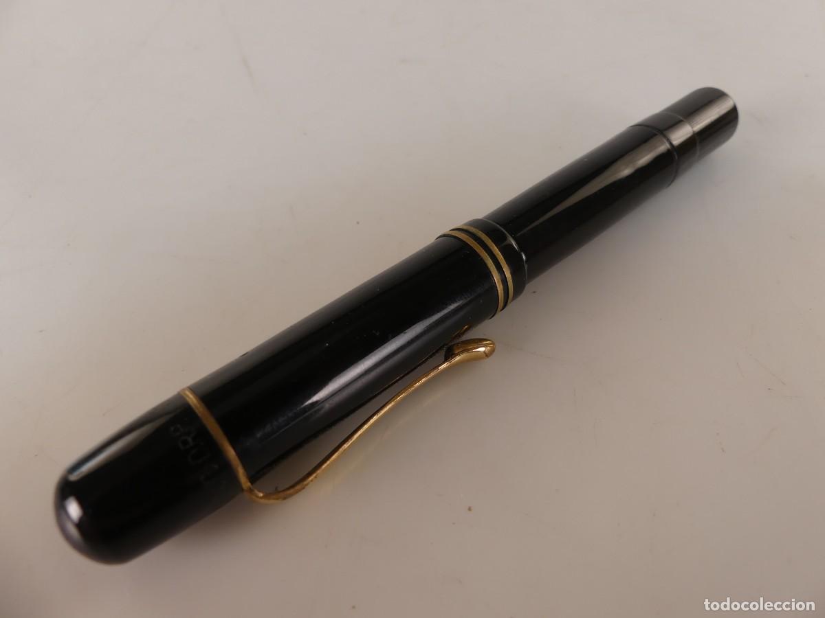 Plumas de tinta permanente antigas: ANTIGUA PLUMA ESTILOGRAFICA MARCA PELIKAN PLUMIN DE ORO 14 K OBJETO DE COLECCI&Oacute;N