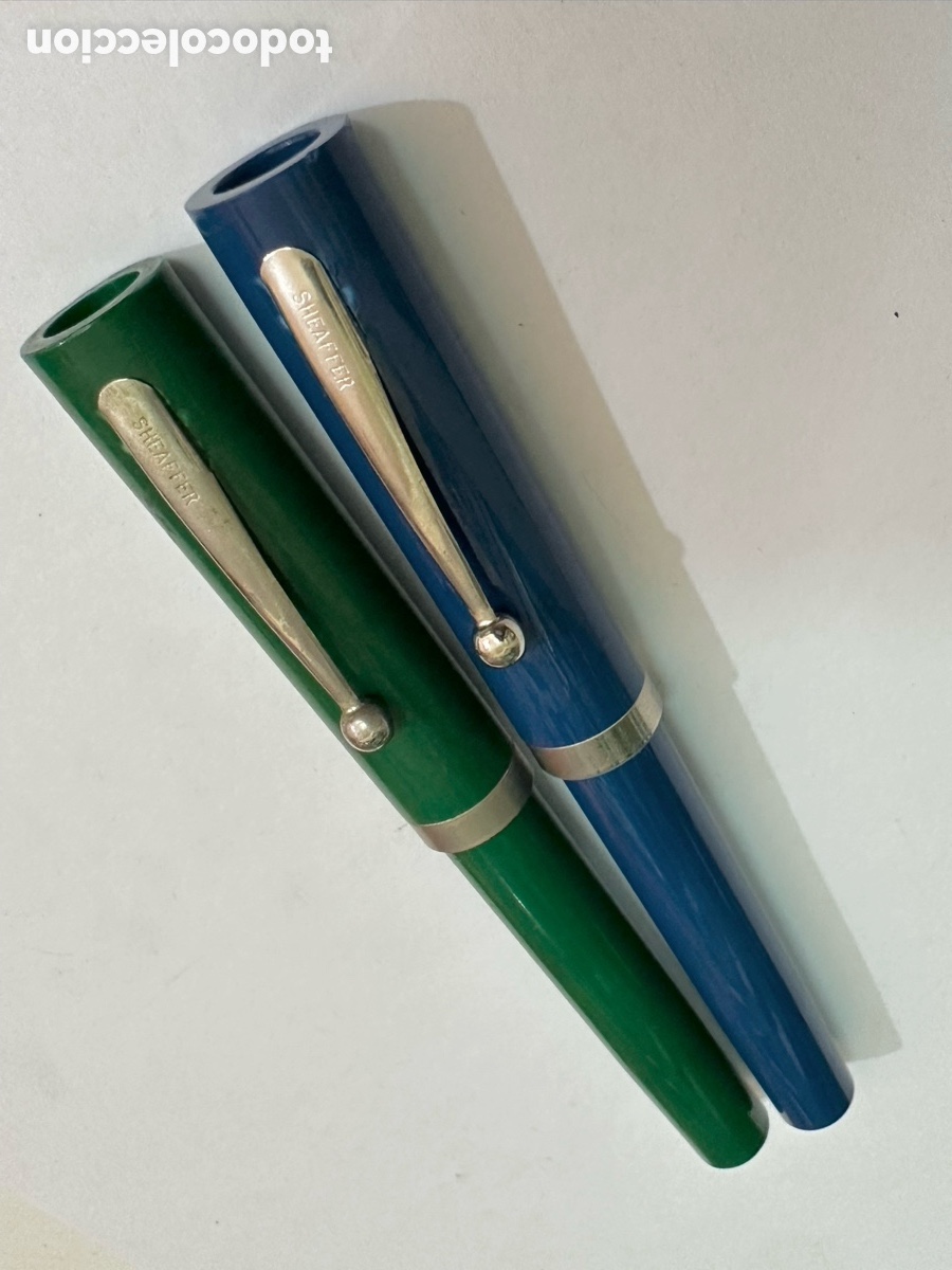 Plumas de tinta permanente antigas: Lote Plumas Estilogr&aacute;ficas SHEAFFER Vintage