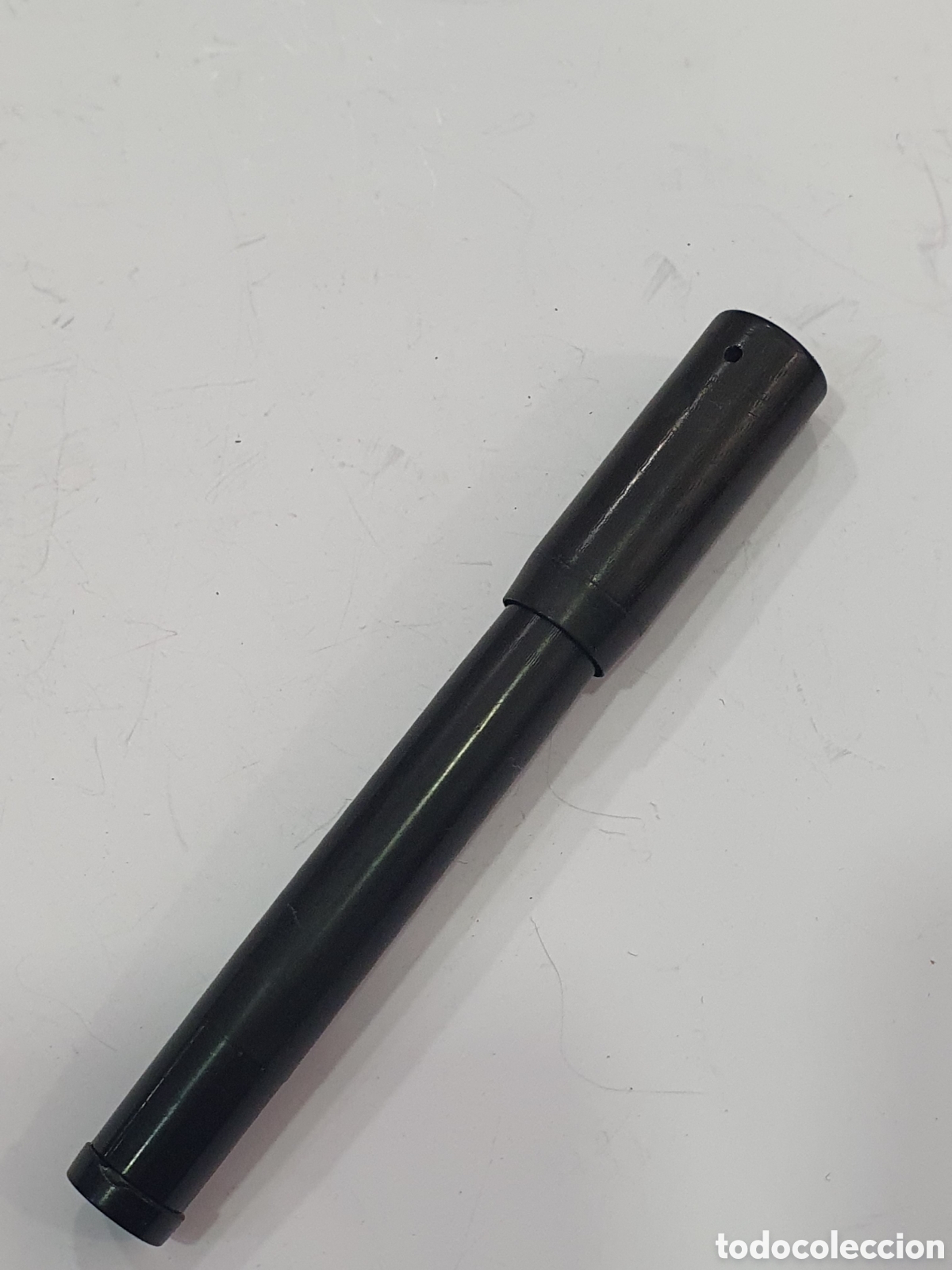 Plumas de tinta permanente antigas: Estilografica retractil Warranted plumin oro 14K. (L128)