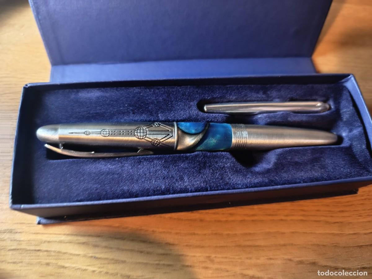 Penne stilografiche antiche: Pluma Estilogr&aacute;fica Tem&aacute;tica &rdquo;Exploraci&oacute;n Espacial&rdquo; Con Estuche