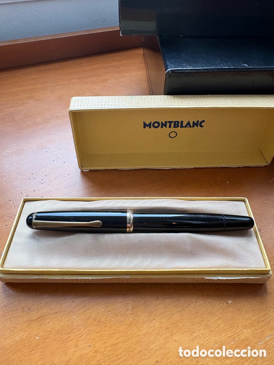 Plumas estilogr&aacute;ficas antiguas: Pluma Estilogr&aacute;fica Vintage Montblanc (A&ntilde;os 50) - Plum&iacute;n Oro 14K + Estuche