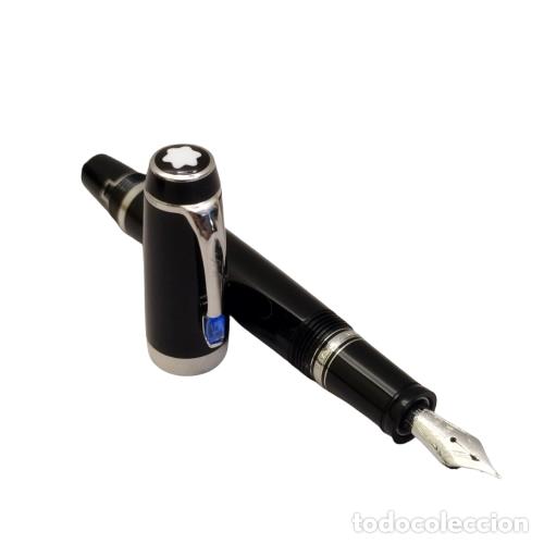 Plumas estilogr&aacute;ficas antiguas: Pluma estilogr&aacute;fica Montblanc Boheme Bleu. Retr&aacute;ctil.
