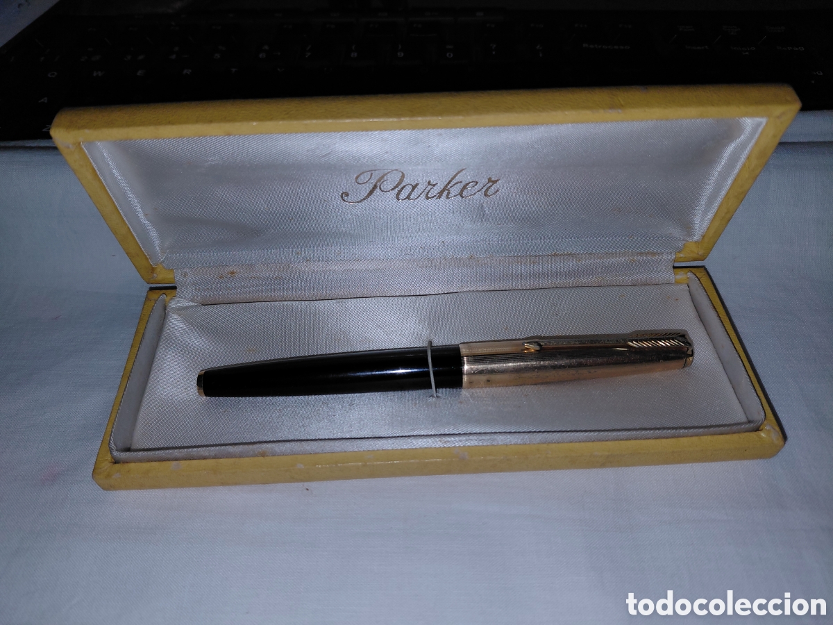 Plumas estilogr&aacute;ficas antiguas: ANTIGUA PLUMA PARKER 61.CAPUCHON CHAPADO 12 K.DESCONOZCO SI FUNCIONA.CON CAJA
