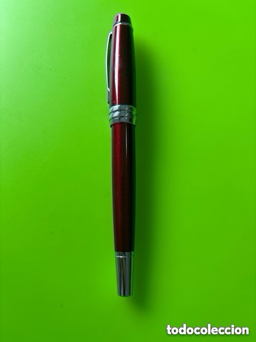 Penne stilografiche antiche: Pluma estilogr&aacute;fica cross rojo granate (A23)