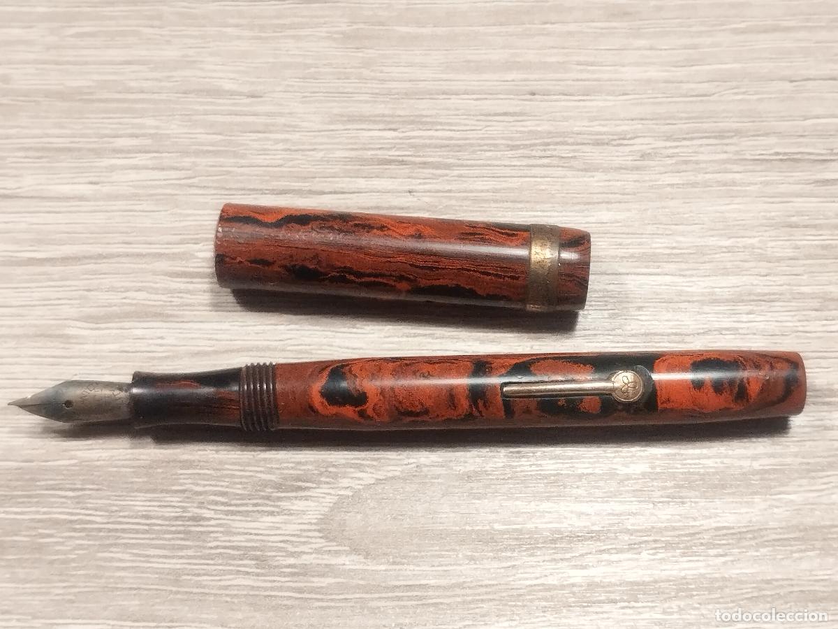 Stylos-plume anciens: JT - PLUMA ESTILOGRAFICA. PLUMIN DE 14 K. MADE IN ENGLAND. MEDIDA 9.5 CM. VER FOTOS