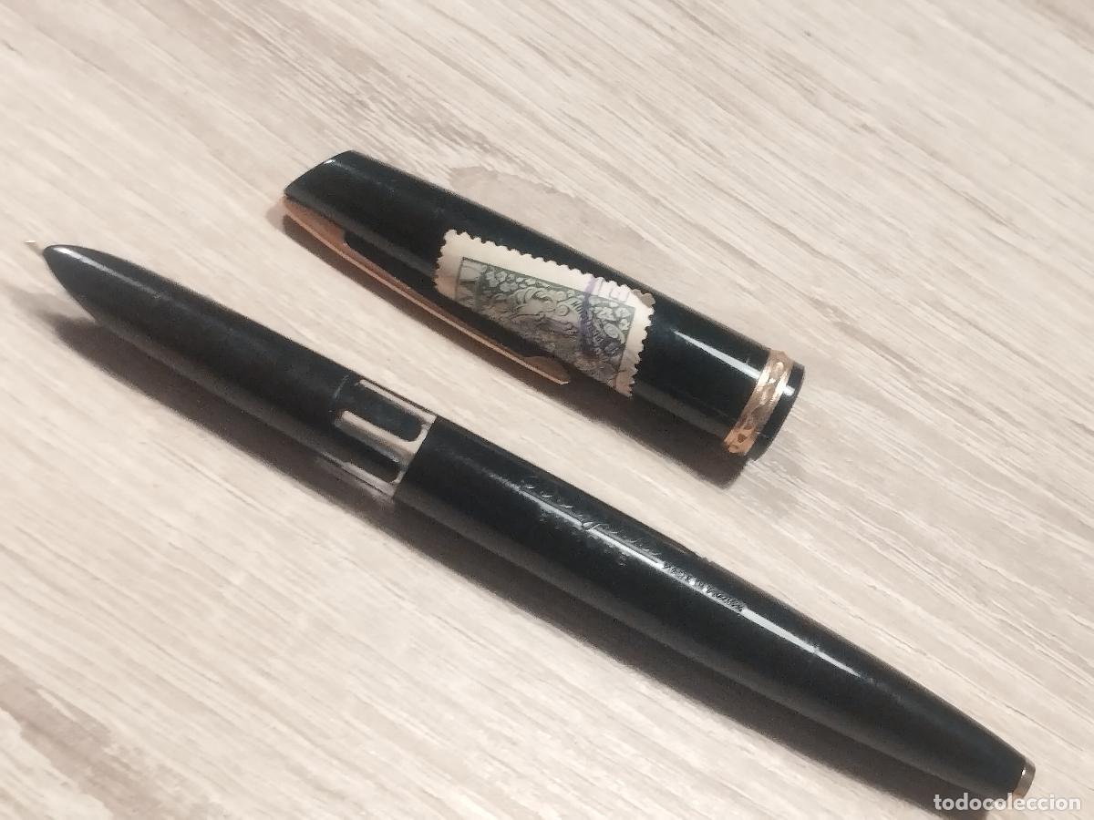 Penne stilografiche antiche: JT - PLUMA ESTILOGRAFICA. MARCA EVERGOOD. CON SELLOS FISCAL DE ADUANAS. VER FOTOS