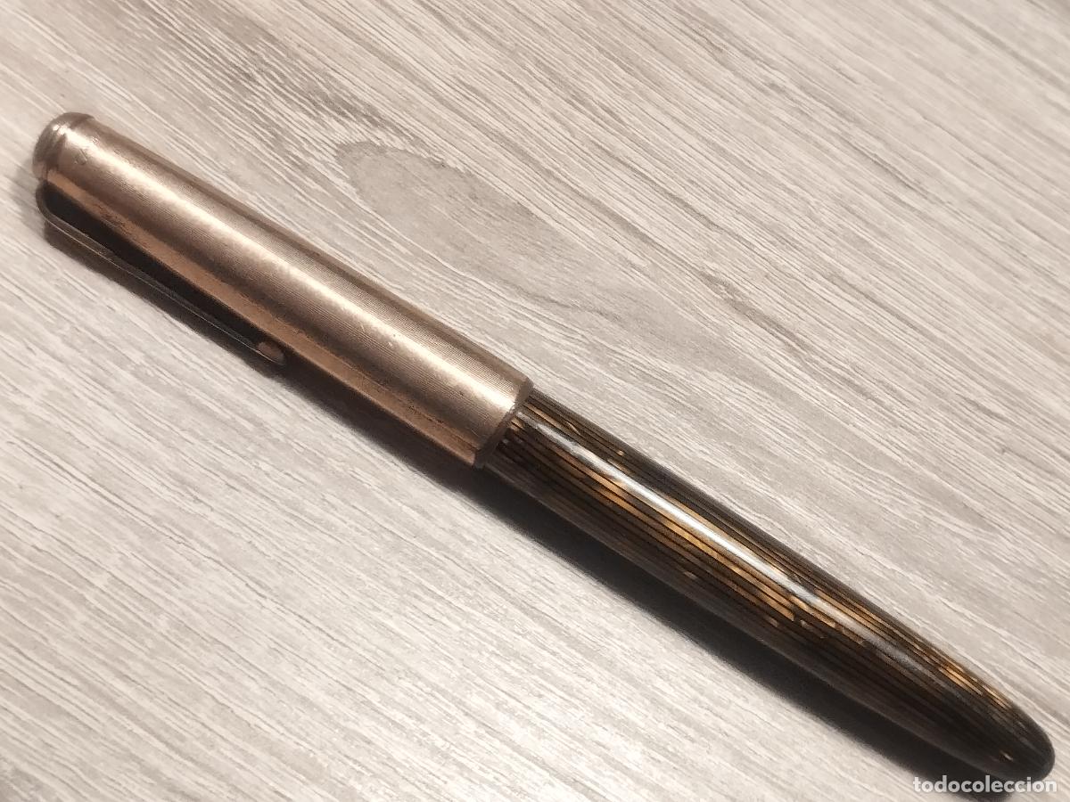 Plumas estilogr&aacute;ficas antiguas: JT - PLUMA ESTILOGRAFICA. IMPERIAL 585. PLUMIN DE 14 K. BUENA CALIDAD.