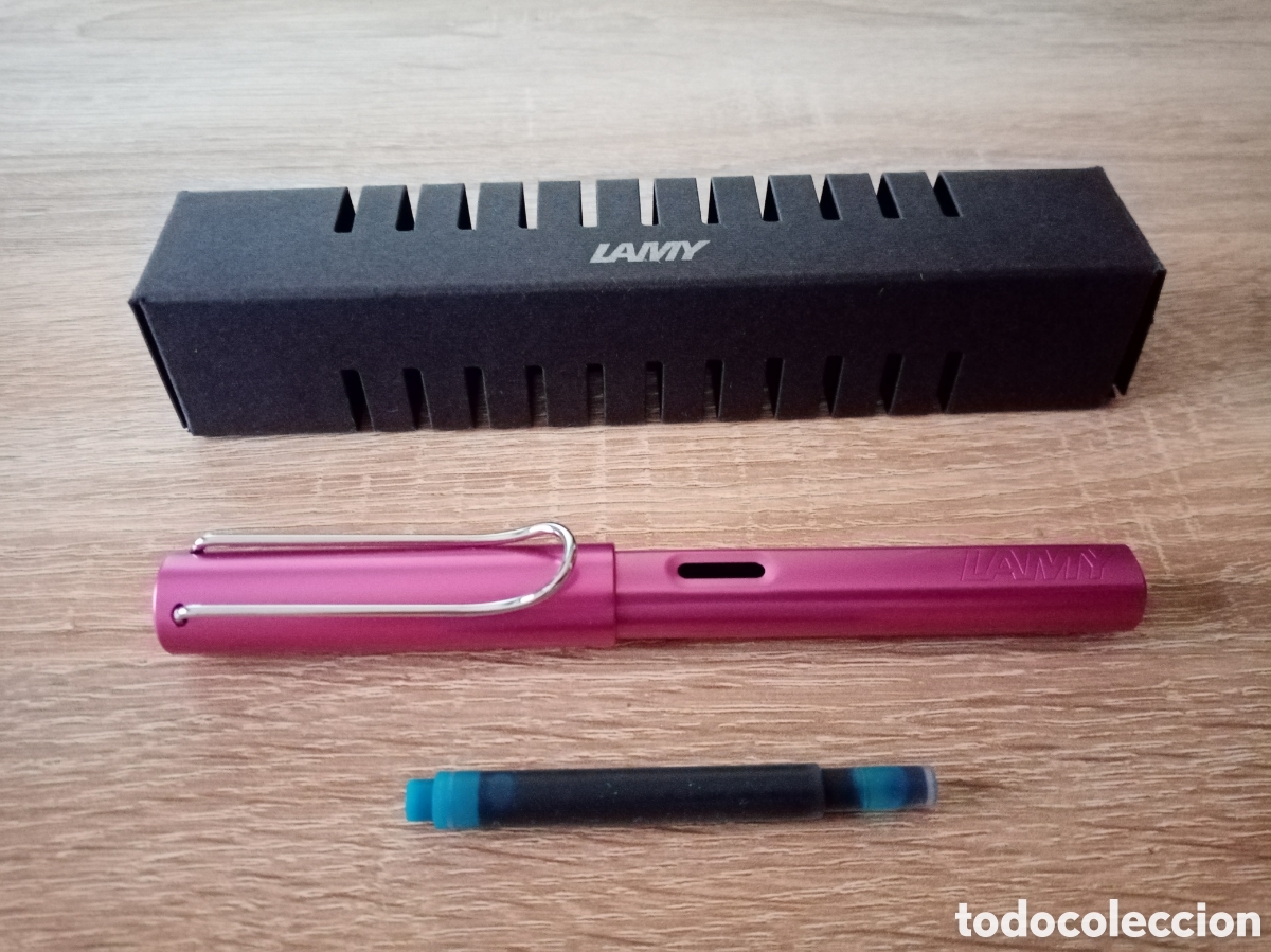Plumas estilogr&aacute;ficas antiguas: PLUMA LAMY AL STAR EDICI&Oacute;N ESPECIAL PINK, PUNTO M, A ESTRENAR