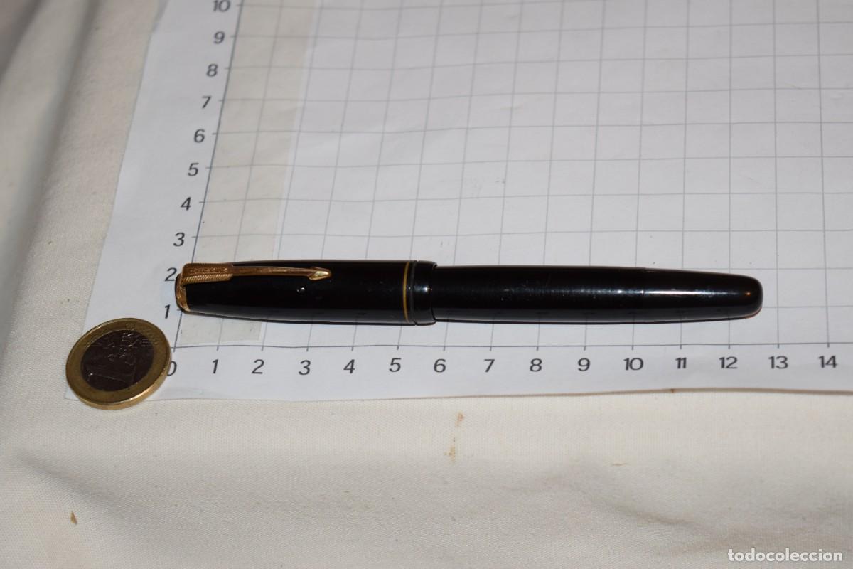 Plumas estilogr&aacute;ficas antiguas: Vintage, PARKER VACUMATIC - Made In U.S.A. / Color negro - Plum&iacute;n PARKER USA 6 &iexcl;Mira fotos/detalles!