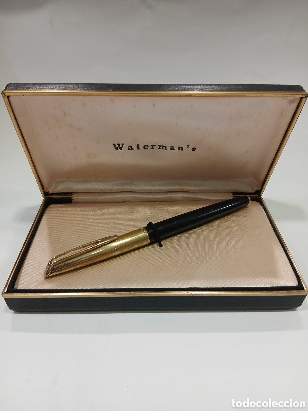 Alte F&uuml;llfederhalter: Estilogr&aacute;fica Waterman's plumin oro 14K. (L103)