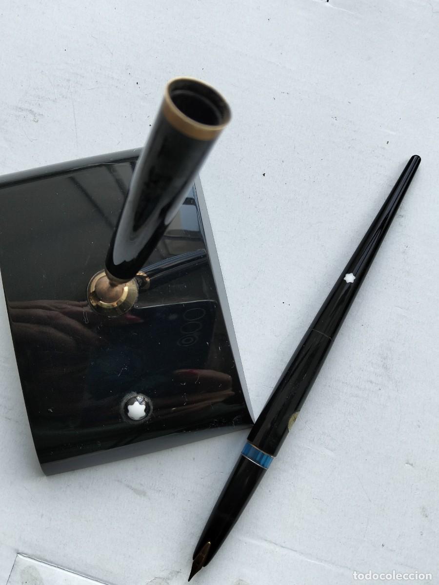 Plumas estilogr&aacute;ficas antiguas: ESCASA PLUMA MONT BLANC SOBREMESA 232 A&Ntilde;O 1964