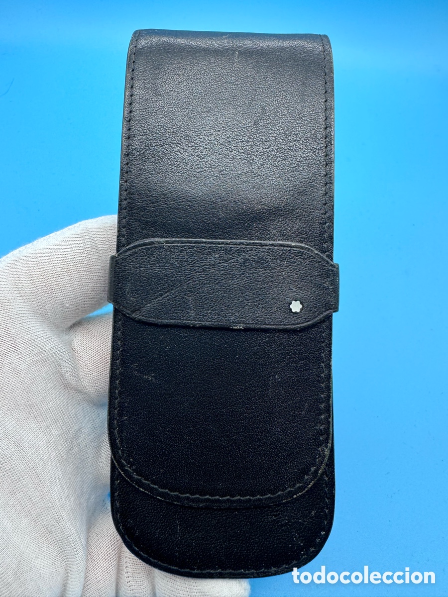 Plumas estilogr&aacute;ficas antiguas: Estuche de viaje plumas Montblanc