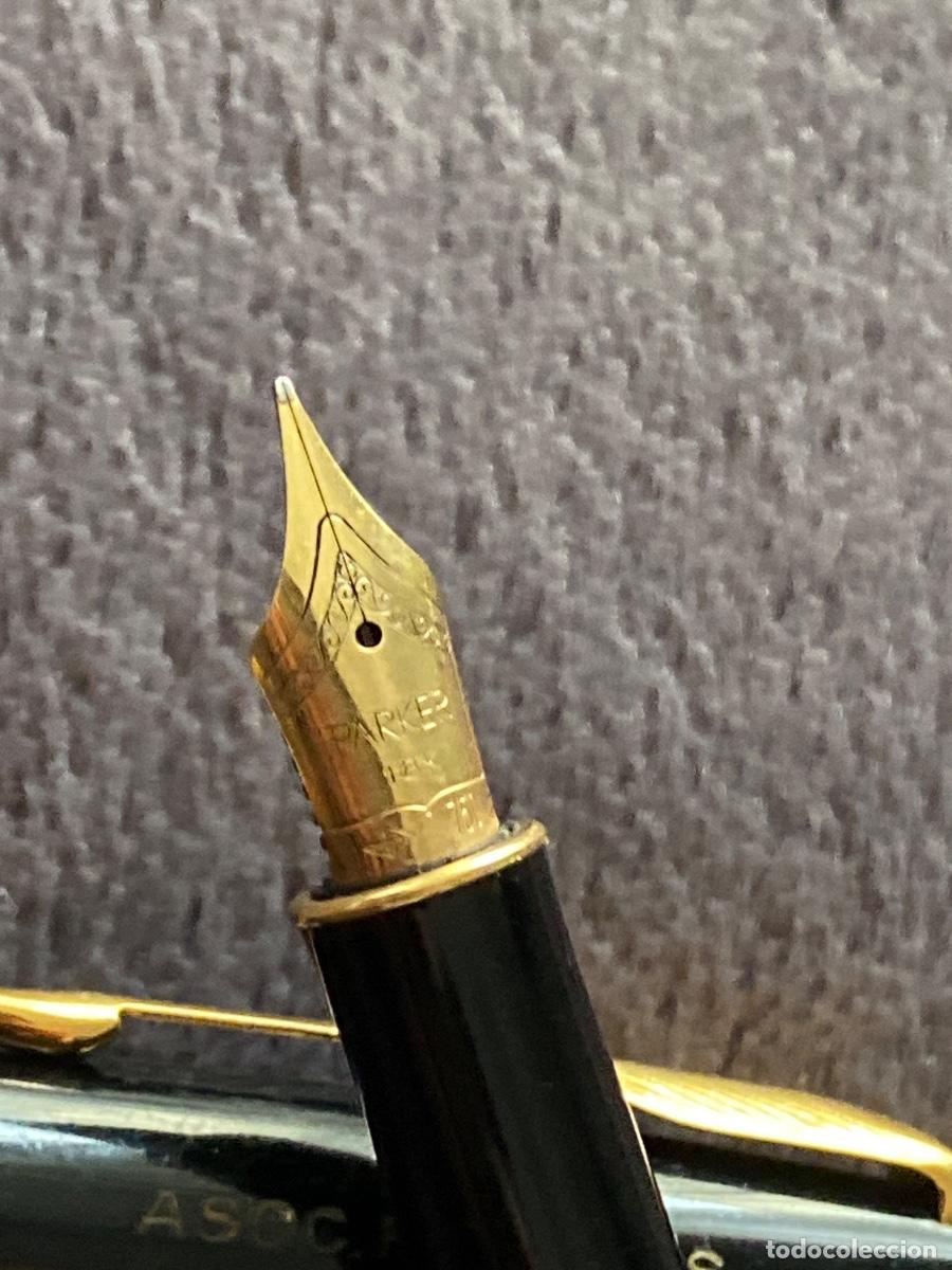 Plumas estilogr&aacute;ficas antiguas: PARKER con Plumin de Oro 14cts - Foto 2