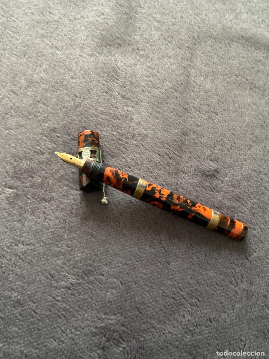 Plumas estilogr&aacute;ficas antiguas: MONTBLANC ??con Plumin de Oro WARRANTED 14cts